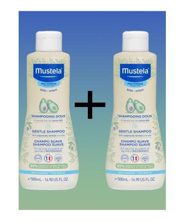 Mustela Gentle Chamomile Essence Shampoo 500 ml X2