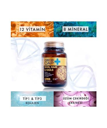 CECEMED Cececap Supplementary Food for Hair Nails and Skin 90 Capsules - Buy Online on GoSupps.com