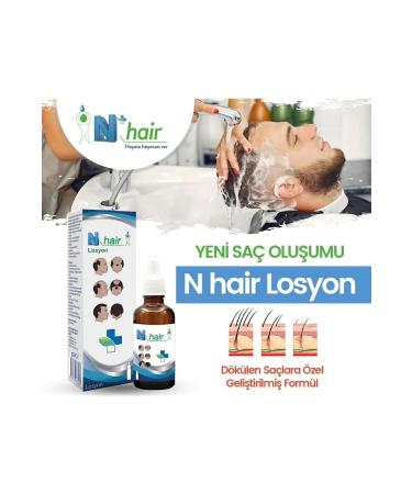 Nhair N Hair Lotion Solution Serum 60ml - Against Hair Loss - Buy Online on GoSupps.com