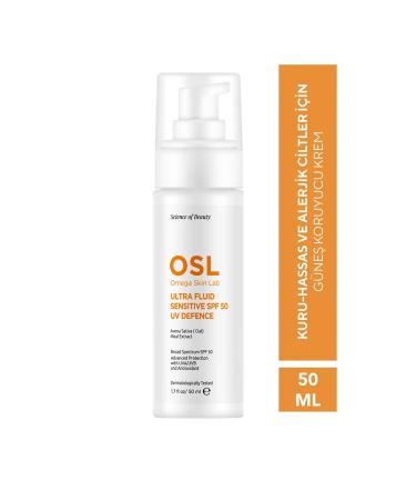 OSL Omega Skin Lab Ultrafluid Sensitive Spf50 50 ml (FOR DRY SENSITIVE AND ALLERGIC SKIN)