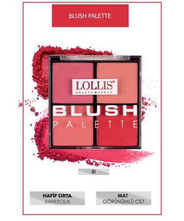 Lollis Blush Palette 01 4 Colors - Buy Online on GoSupps.com