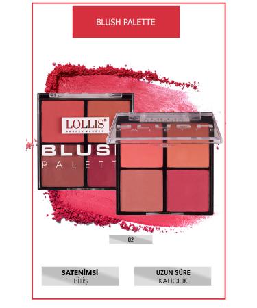Lollis Blush Palette 4 Colors 02 Blush Palette 02 - Buy Online on GoSupps.com