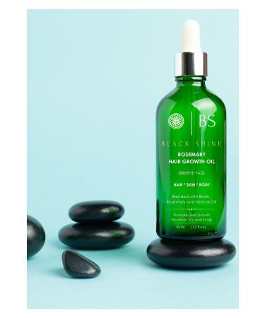 Black Shine BS Rosemary Oil Hair Care Set with Biotin for Hair Loss and Damaged Hair - Buy Online on GoSupps.com