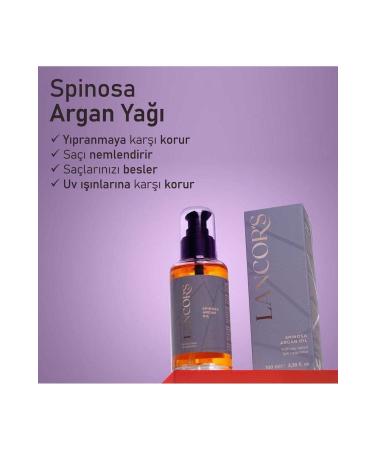 LANCOR'S Smoothing Shining Anti-Frizz Anti-Breaking and Anti-Electric Argan Hair Care Oil 100 ml