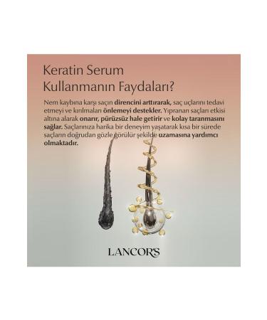 LANCOR'S Nourishing Keratin Serum for Extremely Damaged Lifeless Dry Thin Weak Hair 100 Ml - Buy Online on GoSupps.com