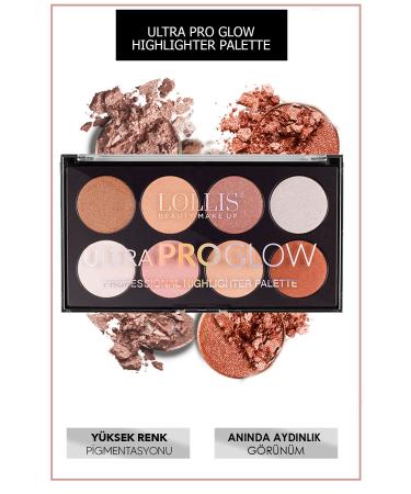 Lollis Ultra Pro Glow Professional Highlighter Palette 02 / Ultra Pro Glow Professional Highlighter Palette 02 - Buy Online on GoSupps.com