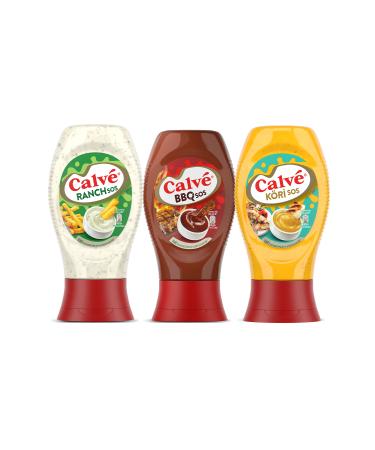 Calve Ranch Sauce 245 G BBQ Sauce 290 G Curry Sauce 260 G - Buy Online on GoSupps.com