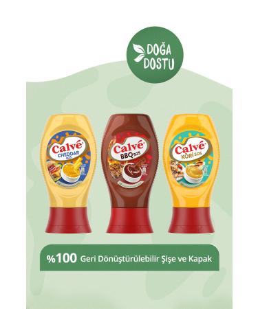 Calve Barbecue Sauce 290g Cheddar Sauce 240g Curry Sauce 260g