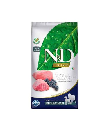 N & D Nd Dog Food Lamb Blueberry Grain Free Medium Maxi 12 Kg
