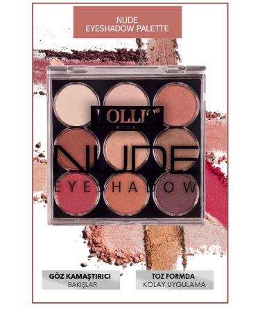 Lollis Nude Eyeshadow Palette 9 Colors - Buy Online on GoSupps.com