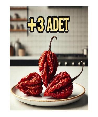 Tohumcu Kikizade Bhut Jolokia The World's 2nd Hottest Pepper Dried Pepper 3 pieces - Buy Online on GoSupps.com