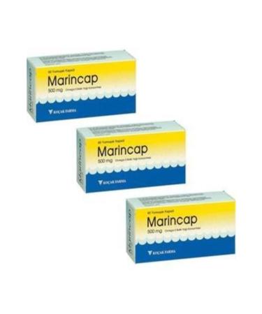 Marincap Omega-3 Fish Oil 500 Mg 60 Capsules 3 Pieces - Buy Online on GoSupps.com