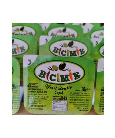 Arestoolives B c m k Edremit Green Scratched Olives 20 G X 56 Pieces - Picnic