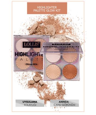 Lollis Highlighter Palette Glow Kit / Illuminating Palette Glow Kit - Buy Online on GoSupps.com