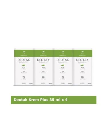 Deotak Cream Deodorant Plus X 4