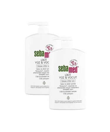 Sebamed Liquid Face and Body Cleansing Gel 1000 ml X 2 Pieces