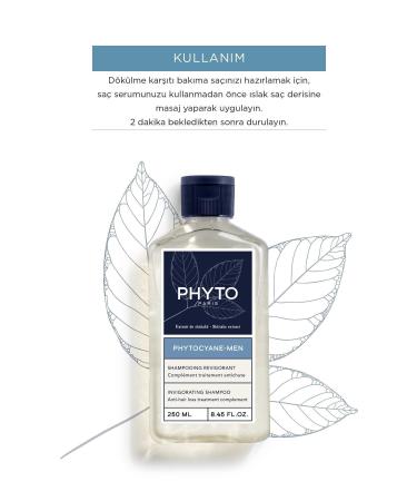Phyto Phytocyane Men Invigorating Shampoo Men's Type Hair Loss Revitalizing Shampoo 250Ml - Buy Online on GoSupps.com