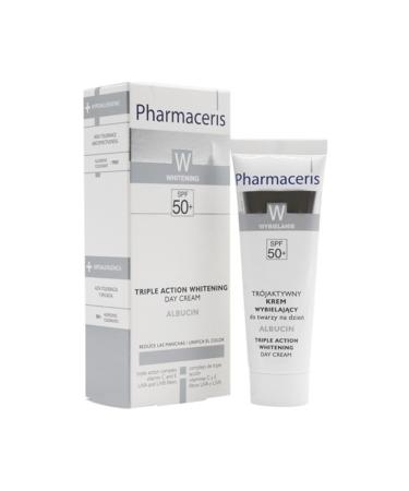 Pharmaceris Albucin Triple Action Skin Lightening Cream Blemish Skin Sunscreen