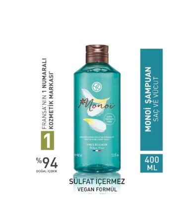 Yves Rocher Monoi Hair and Body Shampoo 400ml