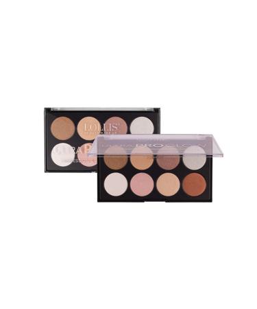 Lollis 8 Color Highlighter Palette Ultra Pro Glow Professional Highlighter Palette - Buy Online on GoSupps.com