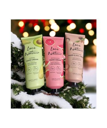 Oriflame Love Nature Organic Revitalizing Hand Cream 75ml 3 pack