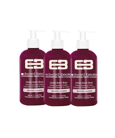 Edward Beale Magenta / Majenta Balayage Color Hair Dye 250ml Set of 3