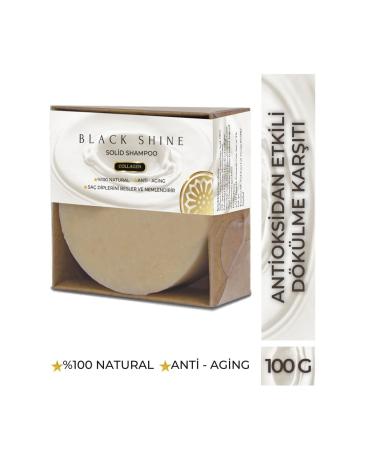 Black Shine BS Solid Shampoo with Collagen Additive Against Hair Loss