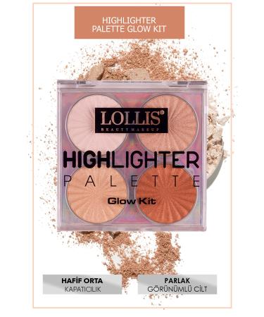 Lollis Highlighter Palette Glow Kit / Illuminating Palette Glow Kit - Buy Online on GoSupps.com
