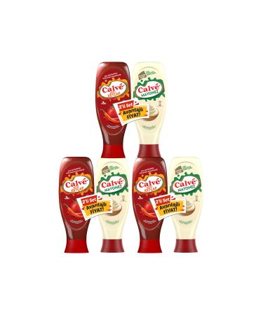 Calve Ketchup Spicy 610 G Mayonnaise Fat Reduced 540 G Set of 2 X3 Pieces - Buy Online on GoSupps.com