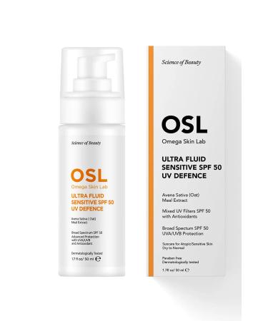 OSL Omega Skin Lab Ultrafluid Sensitive Spf50 50 ml (FOR DRY SENSITIVE AND ALLERGIC SKIN) - Buy Online on GoSupps.com