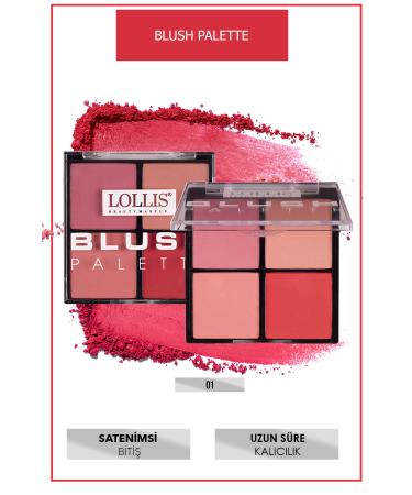 Lollis Blush Palette 01 4 Colors - Buy Online on GoSupps.com