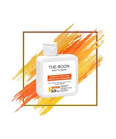 The Boon Body & More Sun Cream +50 SPF UVA/UVB Protection Special Anti-Stain and Anti-Aging Formula 100 ml - Buy Online on GoSupps.com