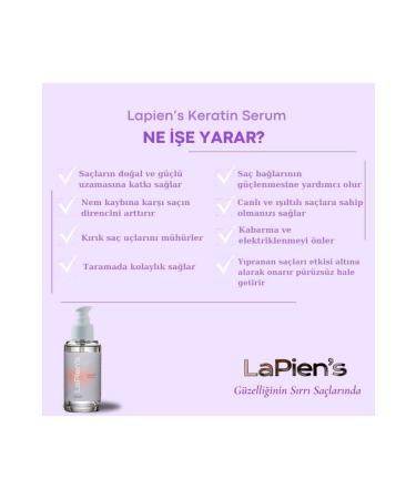 Lapien's Fine Fragile Lifeless Hair Strengthening Volume-Giving Keratin Serum with Wheat Protein 100 ml - Buy Online on GoSupps.com
