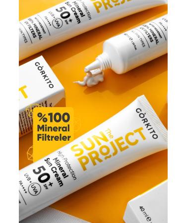 G rkito The Sun Project High Protection Brightening Mineral Sun Cream 50 Spf 40 ml - Buy Online on GoSupps.com