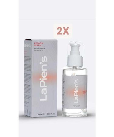 Lapien's Strengthening Keratin Care Oil for Extremely Damaged Thin and Fragile Hair 100 ml X 2pcs