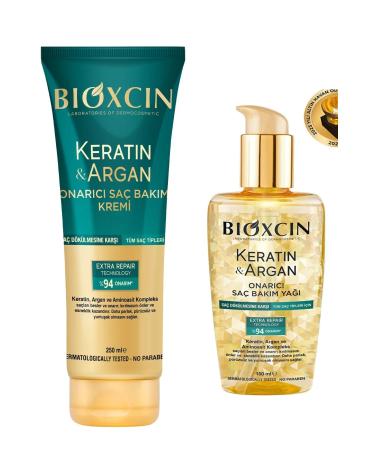 Bioxcin Keratin & Argan Repairing Hair Care Cream 250 ml - Keratin Argan Cream 250 ml