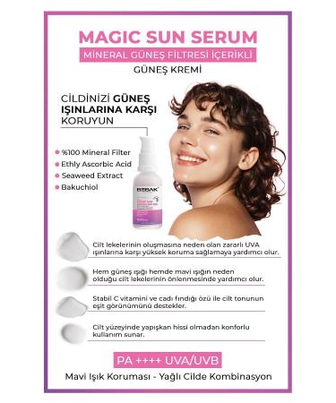 Bebak Brightening Effect High Protection +50 Factor Sun Cream/Serum 30ml - Buy Online on GoSupps.com