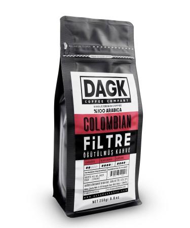 Dagk Filter Coffee Colombian 250gr Ground - Buy Online on GoSupps.com