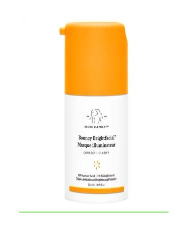 Drunk Elephant Bouncy Brightfacial - Anti-Spot Purifying Face Mask with Salicylic & Azelaic Acid 50ML