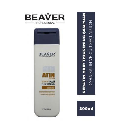 BEAVER PROFESSIONAL Beaver-keratin Hair Thickening Shampoo-200ml