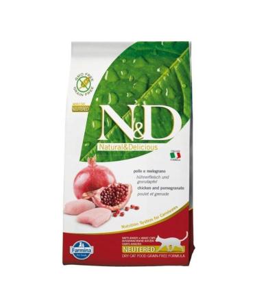 N & D Nd Cat Prime Sterilized Chicken & Pomegranate Cat Food 1.5 Kg