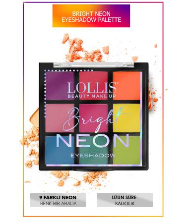 Lollis Bright Neon Eyeshadow Palette / Neon Eyeshadow Palette - Buy Online on GoSupps.com