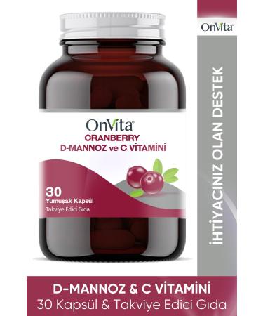 Onvita Cranberry D-Mannose & Vitamin C 30 Softgels