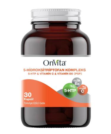Onvita 5-hydroxytryptophan Complex 5-htp & Vitamin C B6 (P5P) - Buy Online on GoSupps.com