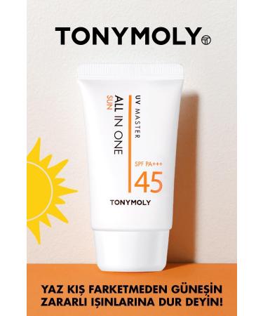 TONYMOLY Sun Cream Uv Master All In One Moisturizing Fruit And Flower Essence SPF 45 Pa 50ml - Buy Online on GoSupps.com