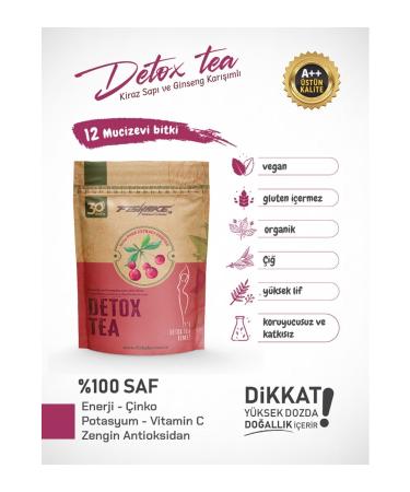 FiShake Cherry Stalk and Ginseng Mixed Detox Tea Form Diet Tea (30 DAYS)