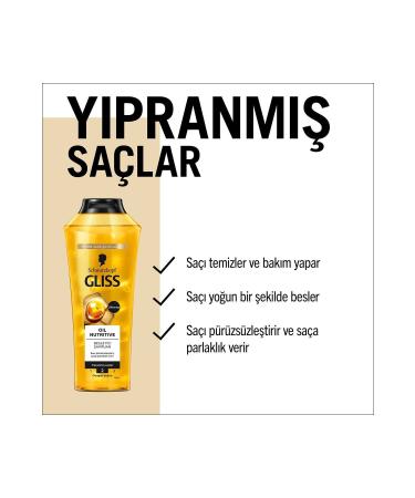 Gliss Schwarzkopf Gliss Oil Nutritive Nourishing & Shine Shampoo 400 Ml - Buy Online on GoSupps.com
