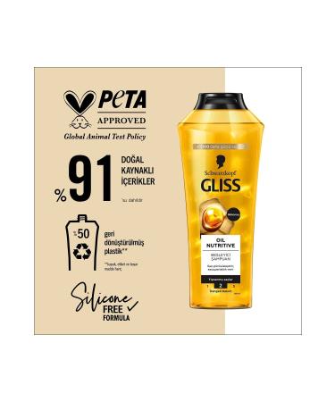 Gliss Schwarzkopf Gliss Oil Nutritive Nourishing & Shine Shampoo 400 Ml - Buy Online on GoSupps.com