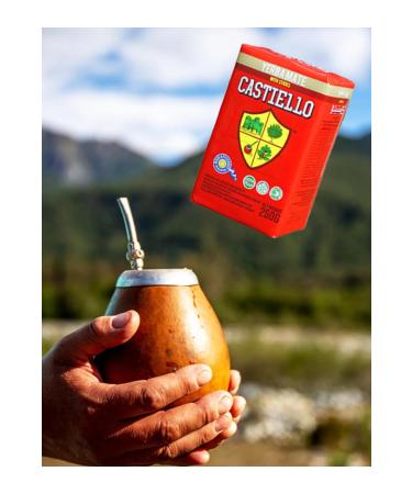 Castiello Organic Argentinian Yerba Mate Tea 250 gr X3 PIECES - Buy Online on GoSupps.com