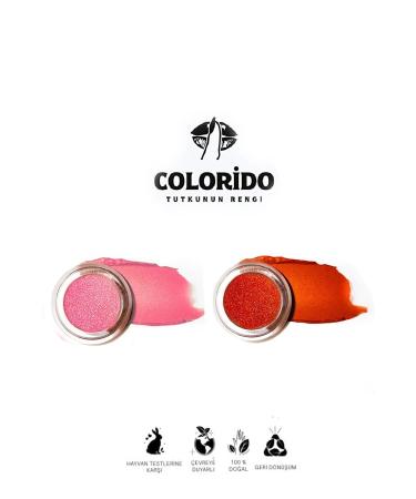 Colorido Cosmetics Colorido Naranja - Rosa Moisturizing - Antioxidant Luminous Balm (Natural Content Lipstick-Eyeshadow-Blush) - Buy Online on GoSupps.com